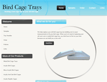 Tablet Screenshot of birdcagetrays.com